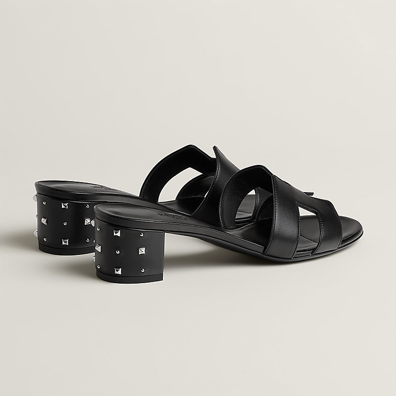 Sandália Oasis - Preto | Hermès Brasil